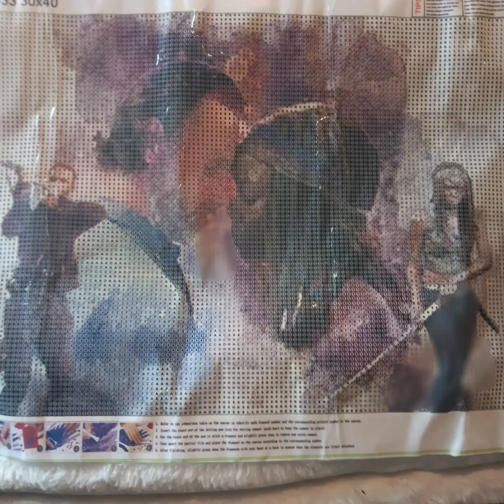 The Walking Dead - Rick And Michonne Diamond Art Kit 30x40